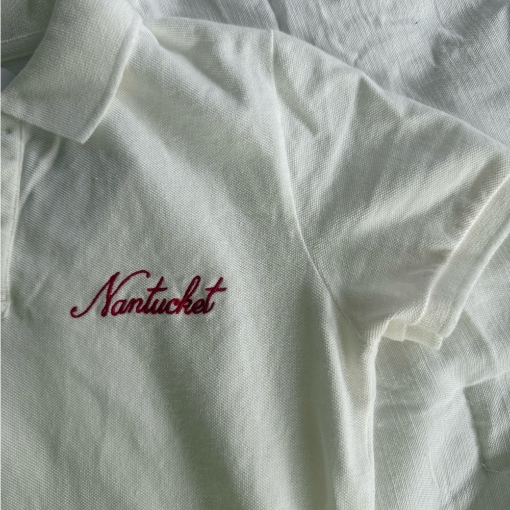 White Nantucket Polo Shirt (NWT)